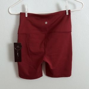 Yogalicious Biker Short Yoga Waist Squat Proof Side Pocket Women's XS